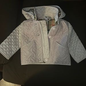 I am selling this 6 month old burberry jacket for a girl